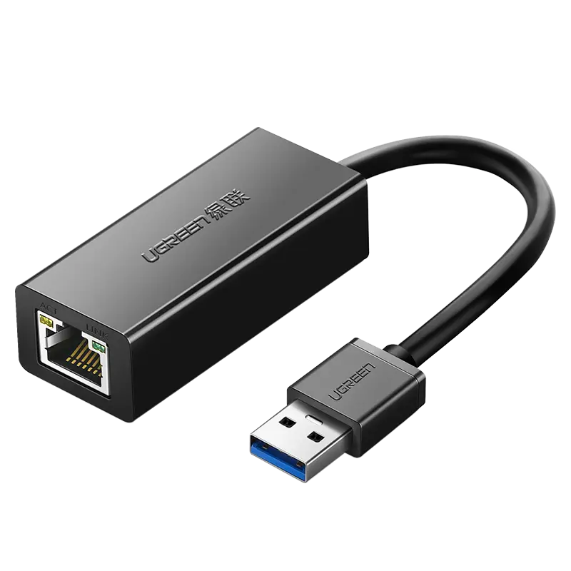 מתאם UGREEN CR111 – USB 3.0 Gigabit רשת שחור