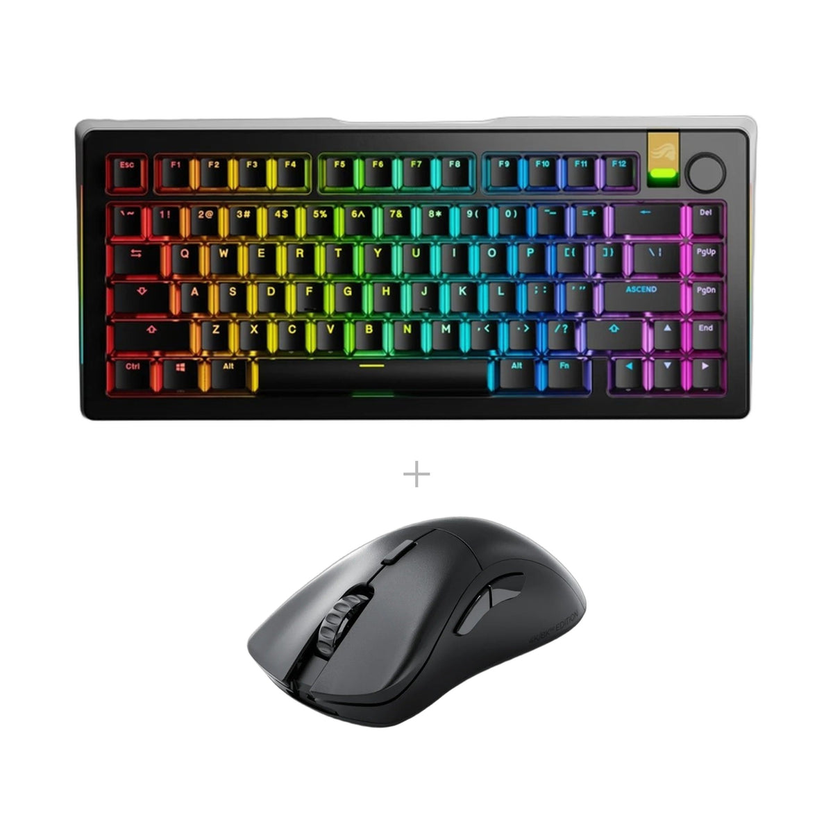 באנדל Glorious: GMMK 3 PRO HE Wireless + עכבר Model D 2 PRO 8K – 75%