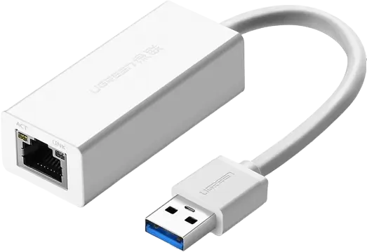 מתאם UGREEN CR111 – USB 3.0 Gigabit רשת לבן