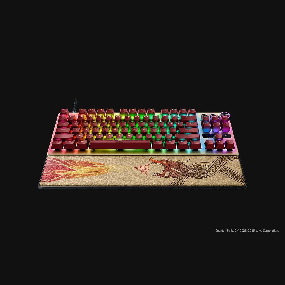 מקלדת גיימינג אנלוגית Razer Huntsman V3 Pro Tenkeyless Counter-Strike 2 Edition – תמונה 5