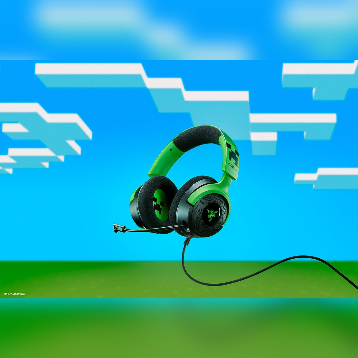 אוזניות גיימינג Razer Kraken V4 X Minecraft Edition – תמונה 6
