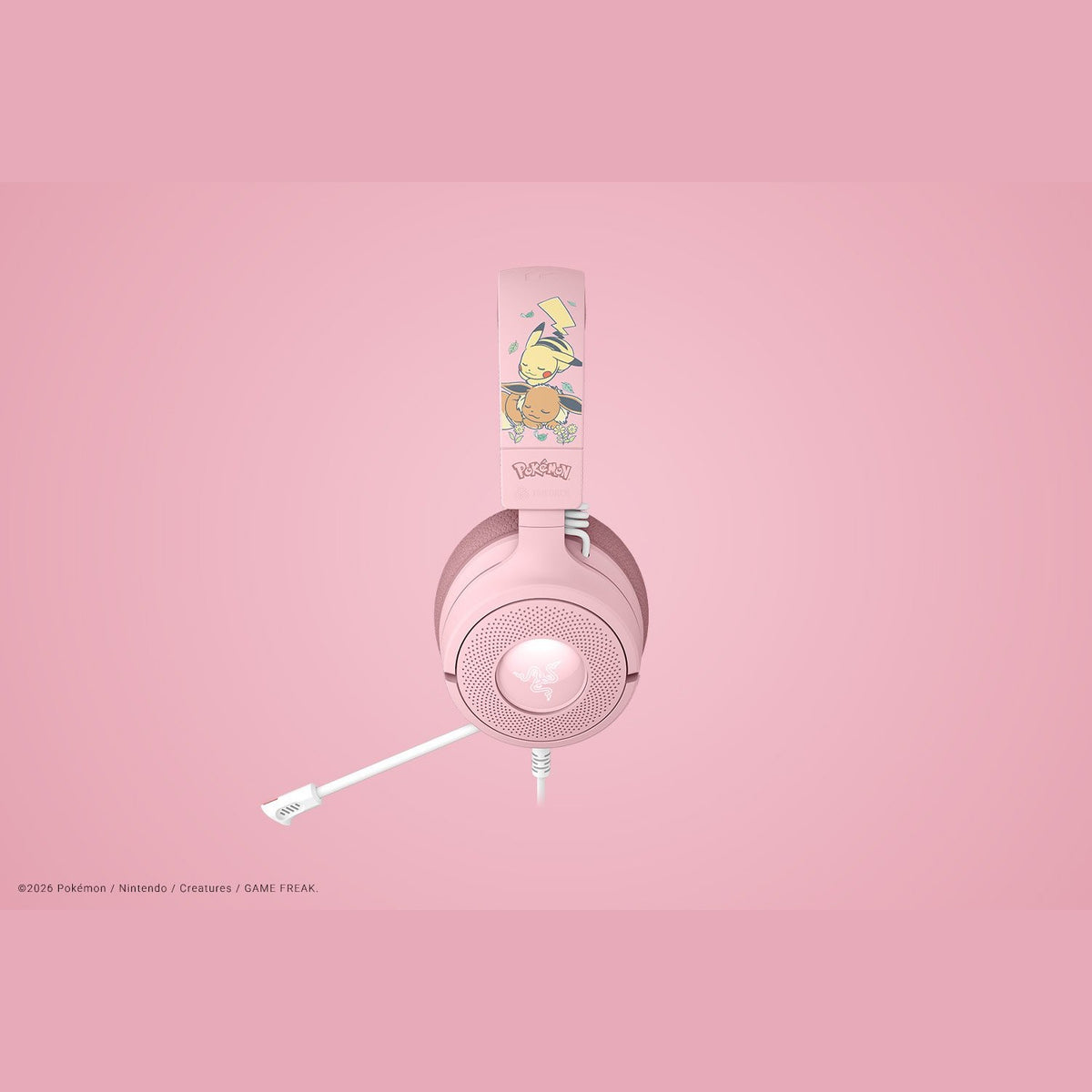 אוזניות גיימינג Razer Kraken V4 X Pikachu & Eevee Edition – תמונה 3