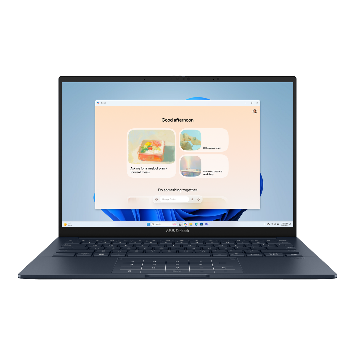 מחשב נייד ASUS Zenbook 14 UX3405CA-SU930W, מבט קדמי