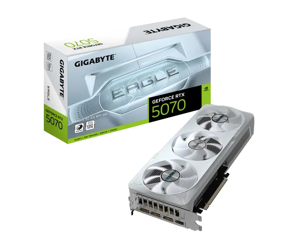 GIGABYTE GeForce RTX 5070 EAGLE OC ICE SFF 12G