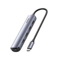 רכזת USB-C UGREEN CM418 – USB-C ל- 2×USB 3.0 + HDMI + RJ45 רשת + PD