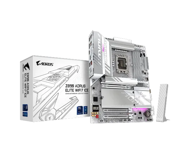 לוח לאינטל דור 15 Gigabyte Z890 AORUS ELITE WIFI7 ICE ATX LGA1851