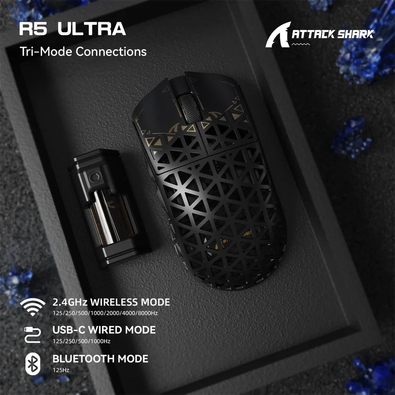 עכבר גיימינג ATTACK SHARK R5 ULTRA – תמונה 4