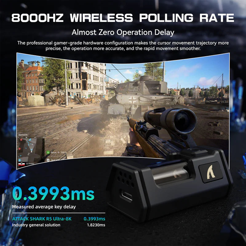 עכבר גיימינג ATTACK SHARK R5 ULTRA – תמונה 5