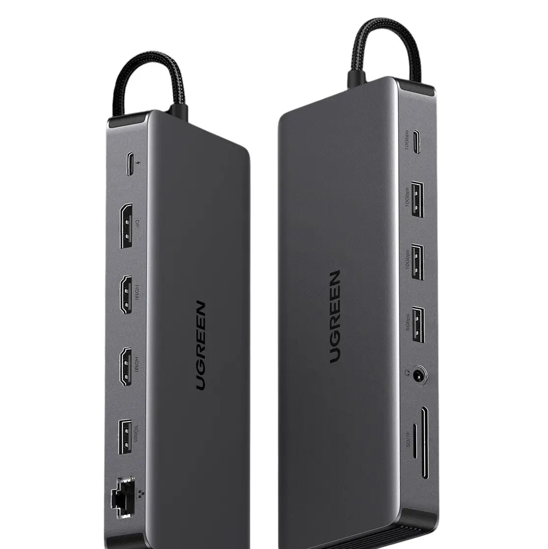תחנת עגינה UGREEN CM681 – REVODOK PRO 313 13 ב-1 USB-C ל- 2×USB-A 3.2 + 2×USB-A 3.0 + 1×USB-C 3.2 + 2×HDMI