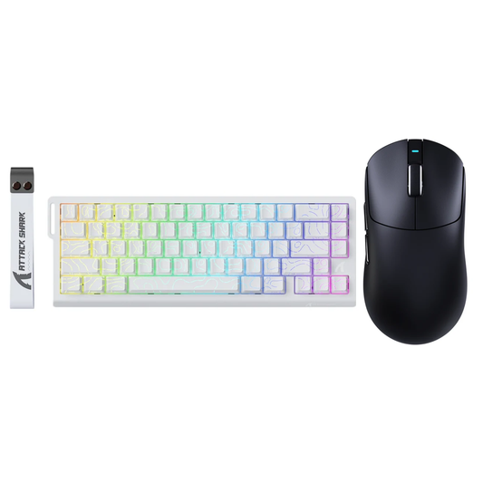 חבילת גיימינג ATTACK SHARK X68HE + ATTACK SHARK X8SE עכבר