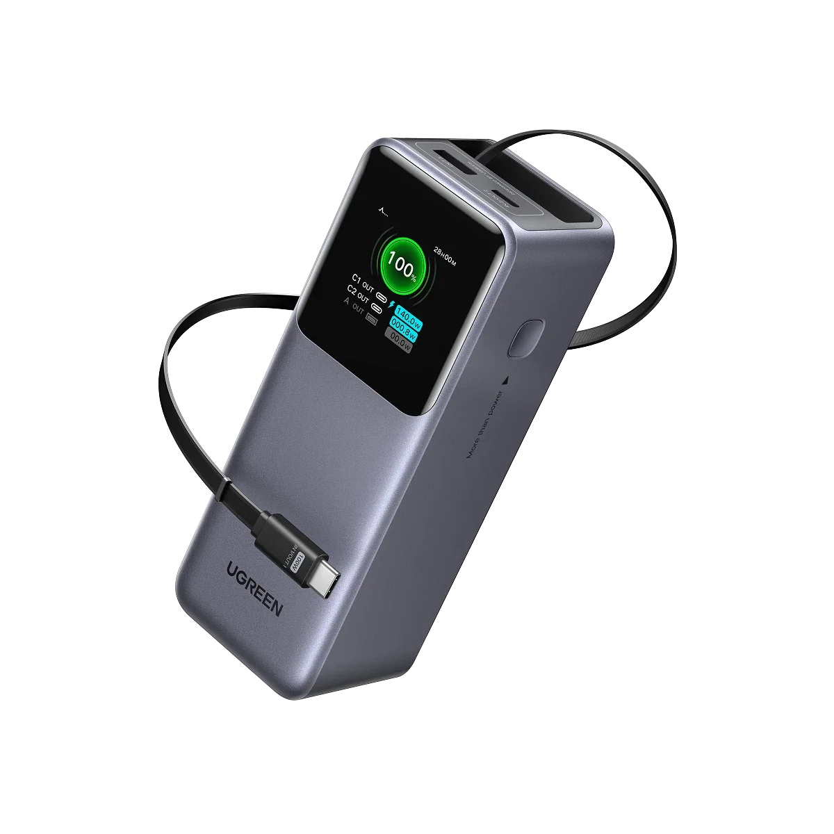 סוללת גיבוי UGREEN Nexode 20000mAh 165W עם כבל USB-C PB726