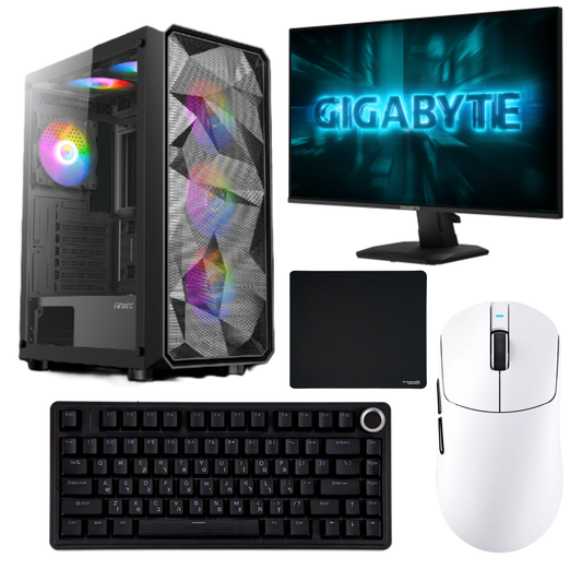 חבילת גיימינג מלאה I5-12400F RTX3050 + מסך 240Hz + ציוד היקפי ATTACK SHARK X AULA