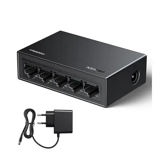 אביזר UGREEN CM833 – 5-יציאות Gigabit רשת Switch