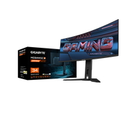 מסך קעור GIGABYTE MO34WQC2 Curved 2K WQHD 34 QD-OLED 0.03ms 240Hz - Mobeess