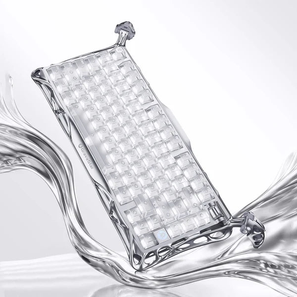 מקלדת גיימינג Gravastar Mercury K1 Pro - Ghost Silver