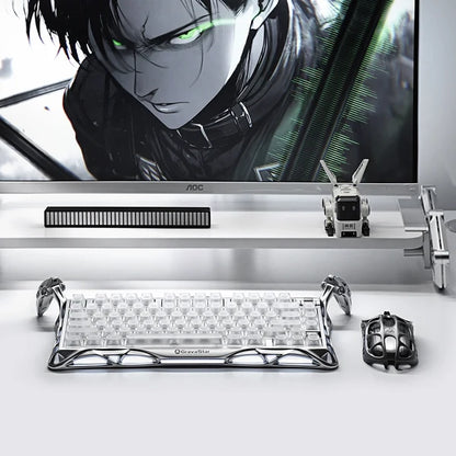 מקלדת גיימינג Gravastar Mercury K1 Pro - Ghost Silver