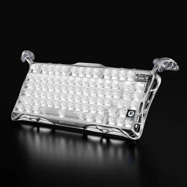 מקלדת גיימינג Gravastar Mercury K1 Pro - Ghost Silver