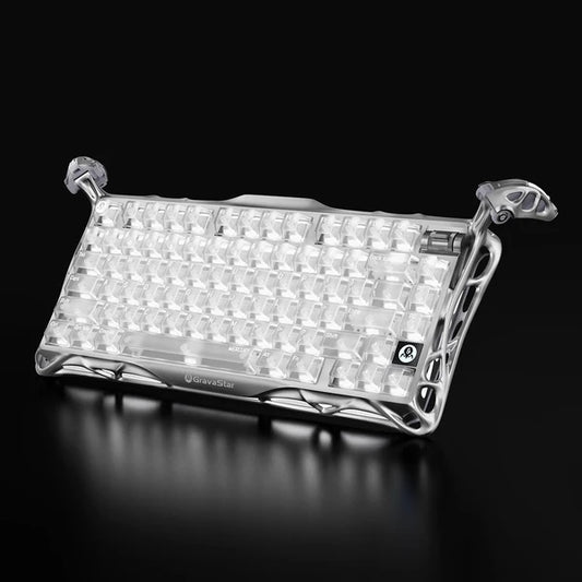 מקלדת גיימינג Gravastar Mercury K1 Pro - Ghost Silver