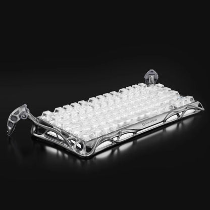 מקלדת גיימינג Gravastar Mercury K1 Pro - Ghost Silver
