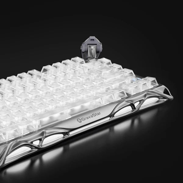 מקלדת גיימינג Gravastar Mercury K1 Pro - Ghost Silver