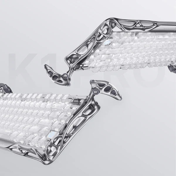 מקלדת גיימינג Gravastar Mercury K1 Pro - Ghost Silver
