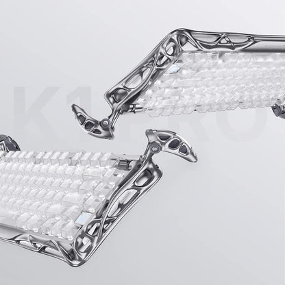 מקלדת גיימינג Gravastar Mercury K1 Pro - Ghost Silver