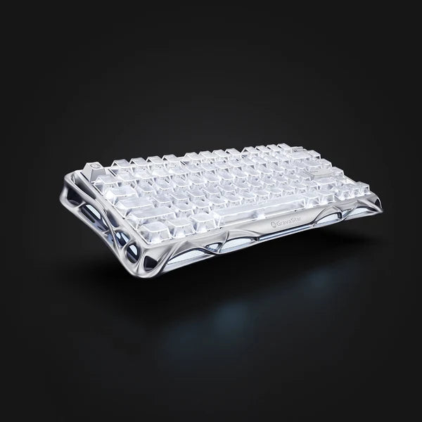 מקלדת גיימינג Gravastar Mercury V75- Silver Frost
