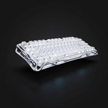 מקלדת גיימינג Gravastar Mercury V75- Silver Frost