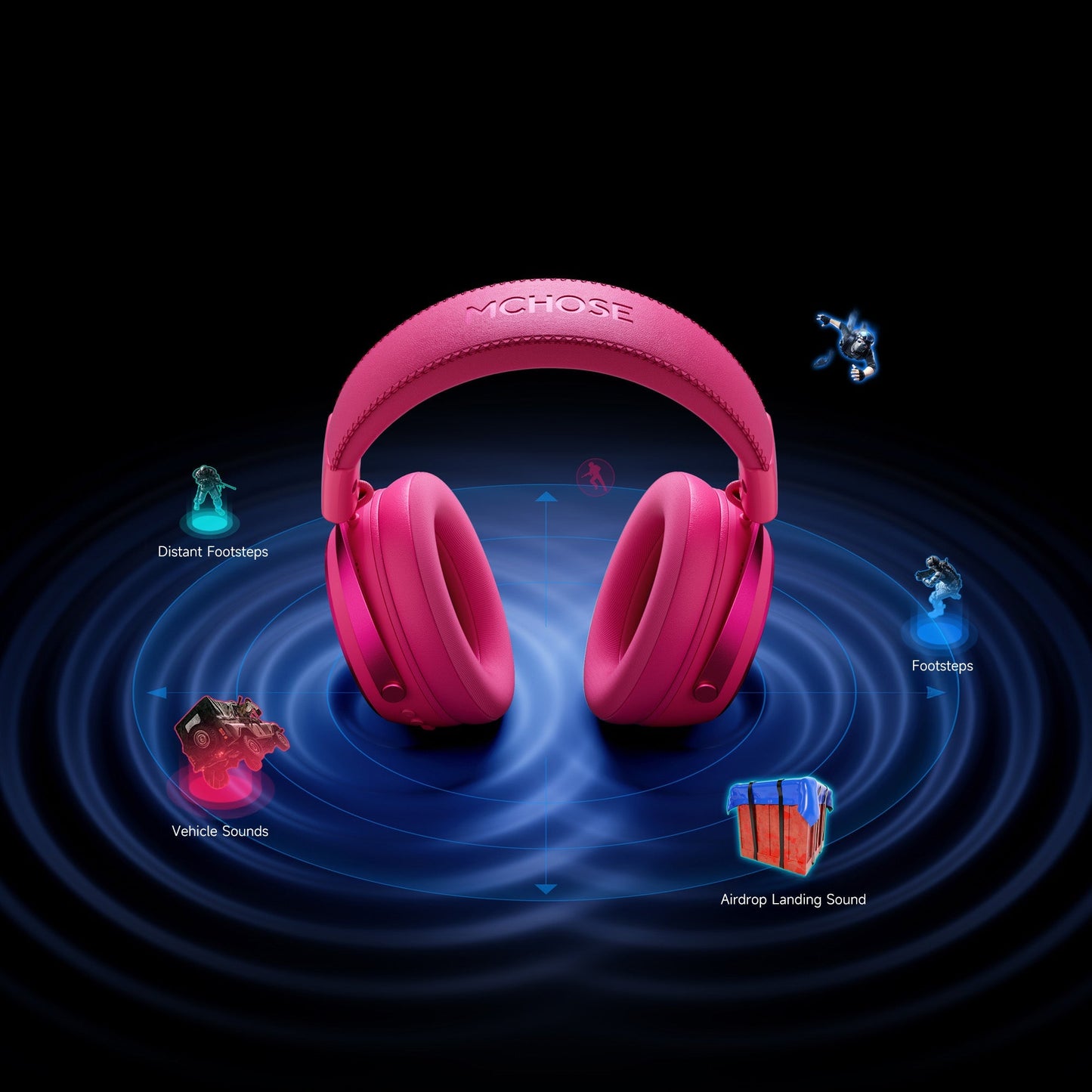 אוזניות גיימינג MCHOSE X9 Wireless MCHOSE