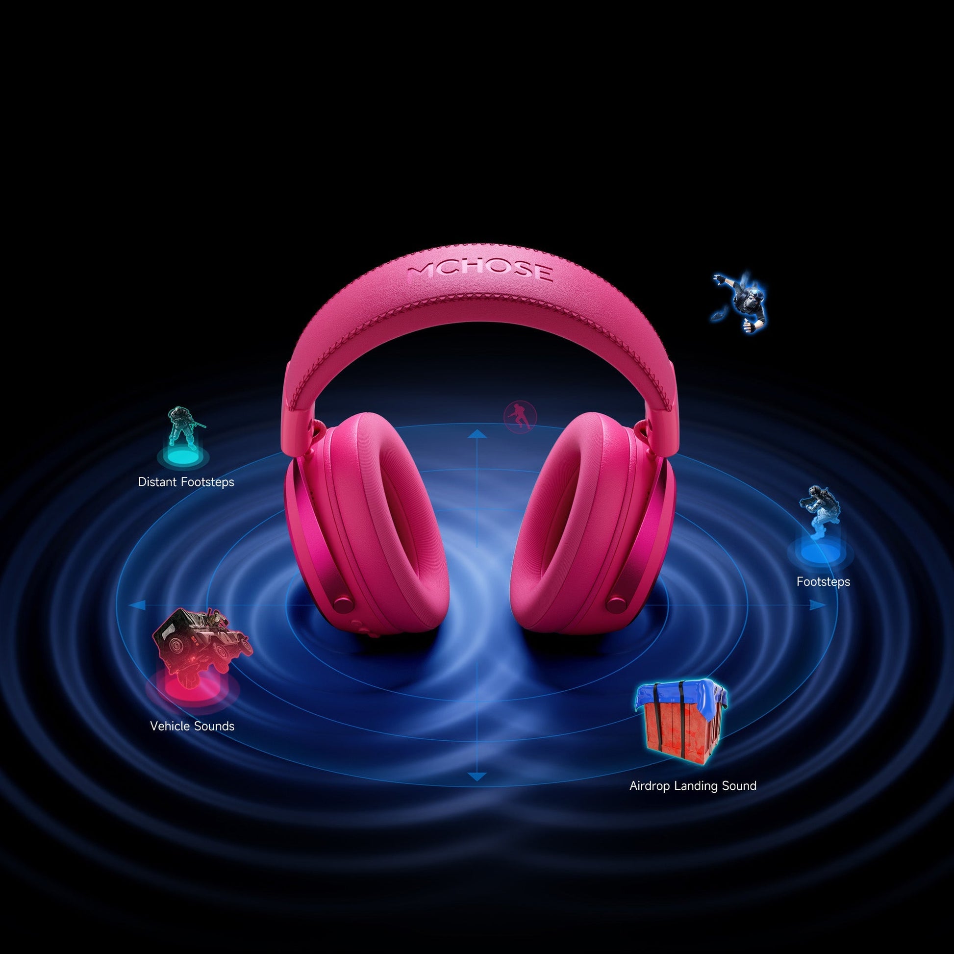 אוזניות גיימינג MCHOSE X9 Wireless MCHOSE