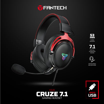 אוזניות גיימינג FANTECH HG31