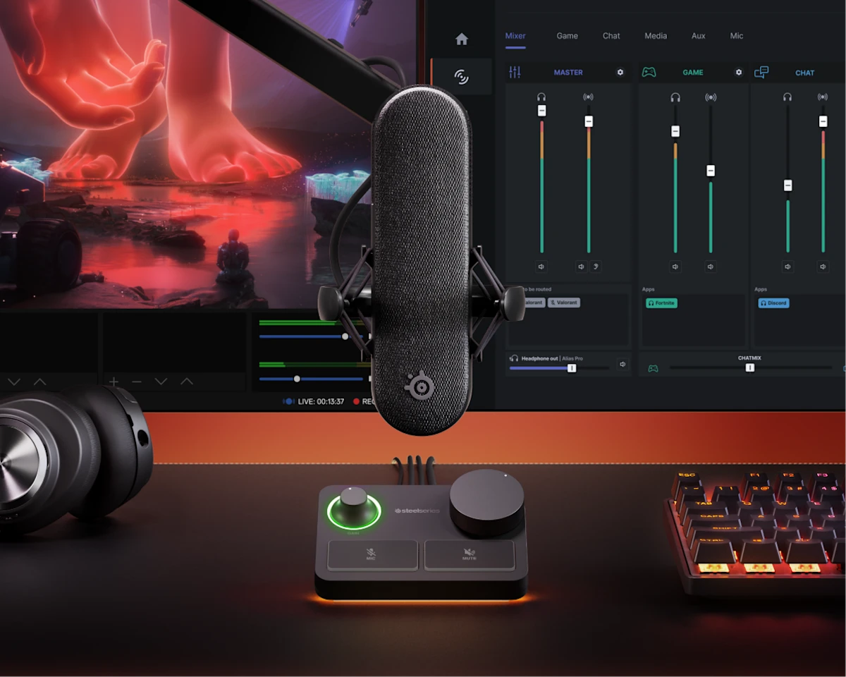 מיקרופון לגיימינג  Steelseries Alias Pro