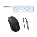 באנדל Fantech: מקלדת מגנטית ATOM HE68 + עכבר WG9RD + מפצל USB
