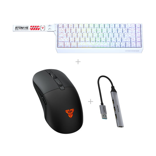 באנדל Fantech ATOM HE68 + WG9RD + מפצל HA3041 – שחור