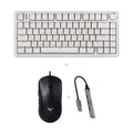 באנדל מקלדת AULA F75 + עכבר AULA S35 + מפצל USB Fantech