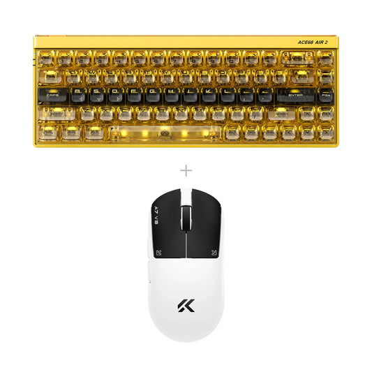 באנדל Mchose ACE68 AIR V2 + Mchose A7 V3 Ultra+ – זהב