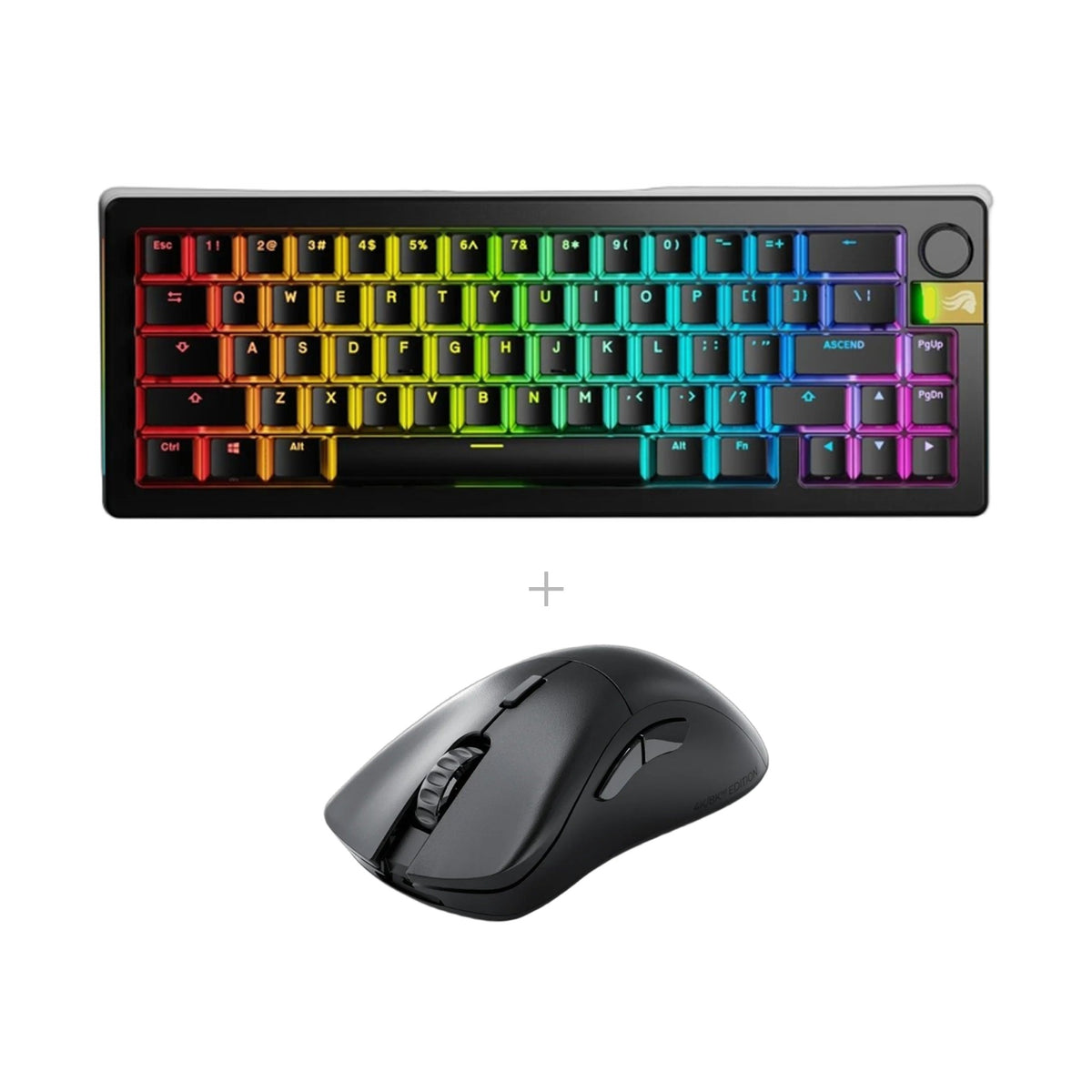 באנדל Glorious: GMMK 3 PRO HE Wireless + עכבר Model D 2 PRO 8K – 65%