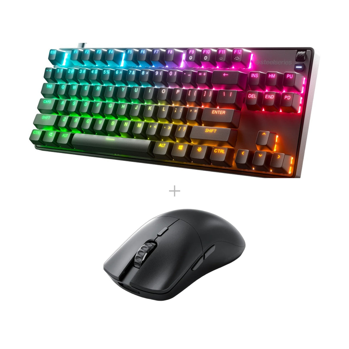 באנדל מקלדת SteelSeries Apex 9 TKL + עכבר Glorious Model O 2 PRO 8K