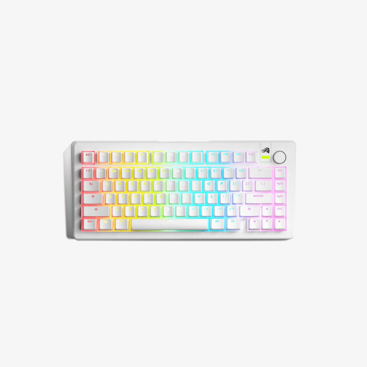 מקלדת גיימינג מכנית Glorious GMMK 3 Pre-Built – 75% / לבן – תמונה 11