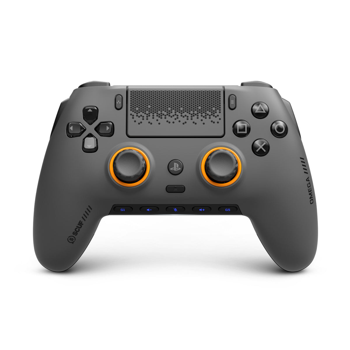 שלט SCUF Omega אפור Steel Gray – מבט קדמי