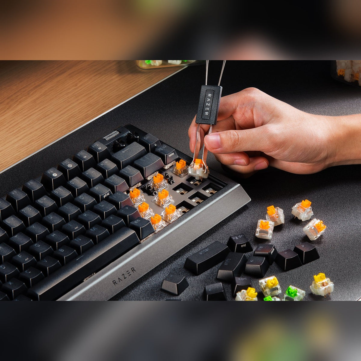 מקלדת גיימינג מכנית Razer BlackWidow V4 75% – תמונה 6