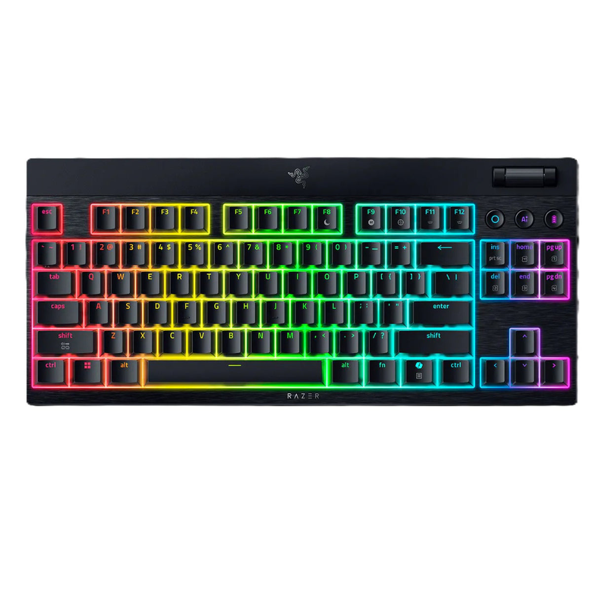 מקלדת גיימינג אלחוטית נמוכה Razer BlackWidow V4 Low-Profile Tenkeyless HyperSpeed – תמונה 1