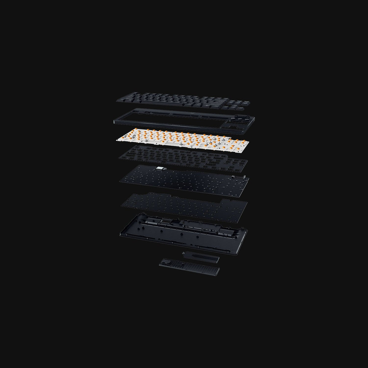 מקלדת גיימינג אלחוטית נמוכה Razer BlackWidow V4 Low-Profile Tenkeyless HyperSpeed – תמונה 3