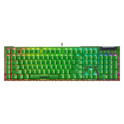 מקלדת גיימינג מכנית Razer BlackWidow V4 X Minecraft Edition – תמונה 1