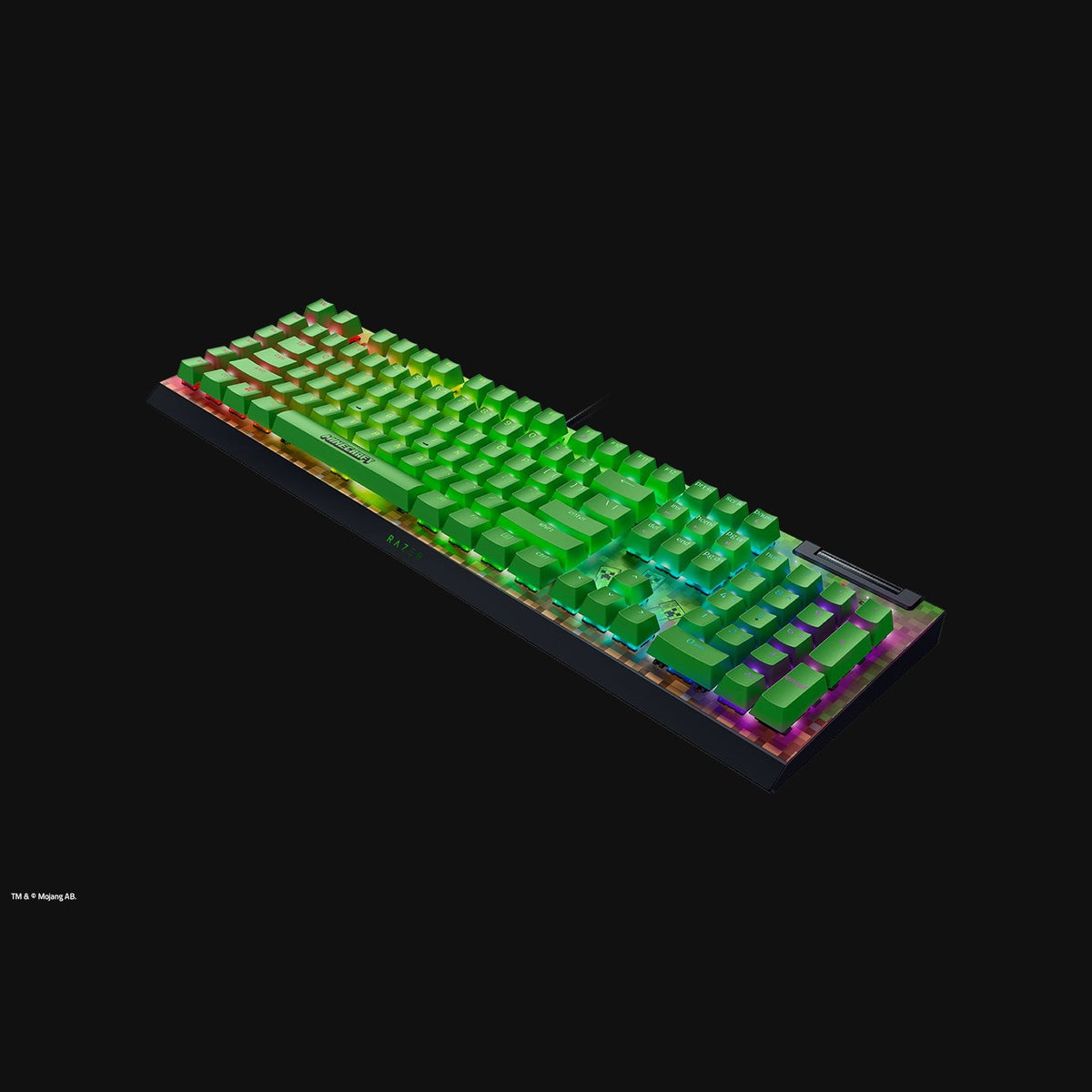 מקלדת גיימינג מכנית Razer BlackWidow V4 X Minecraft Edition – תמונה 2