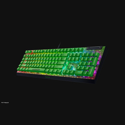 מקלדת גיימינג מכנית Razer BlackWidow V4 X Minecraft Edition – תמונה 3