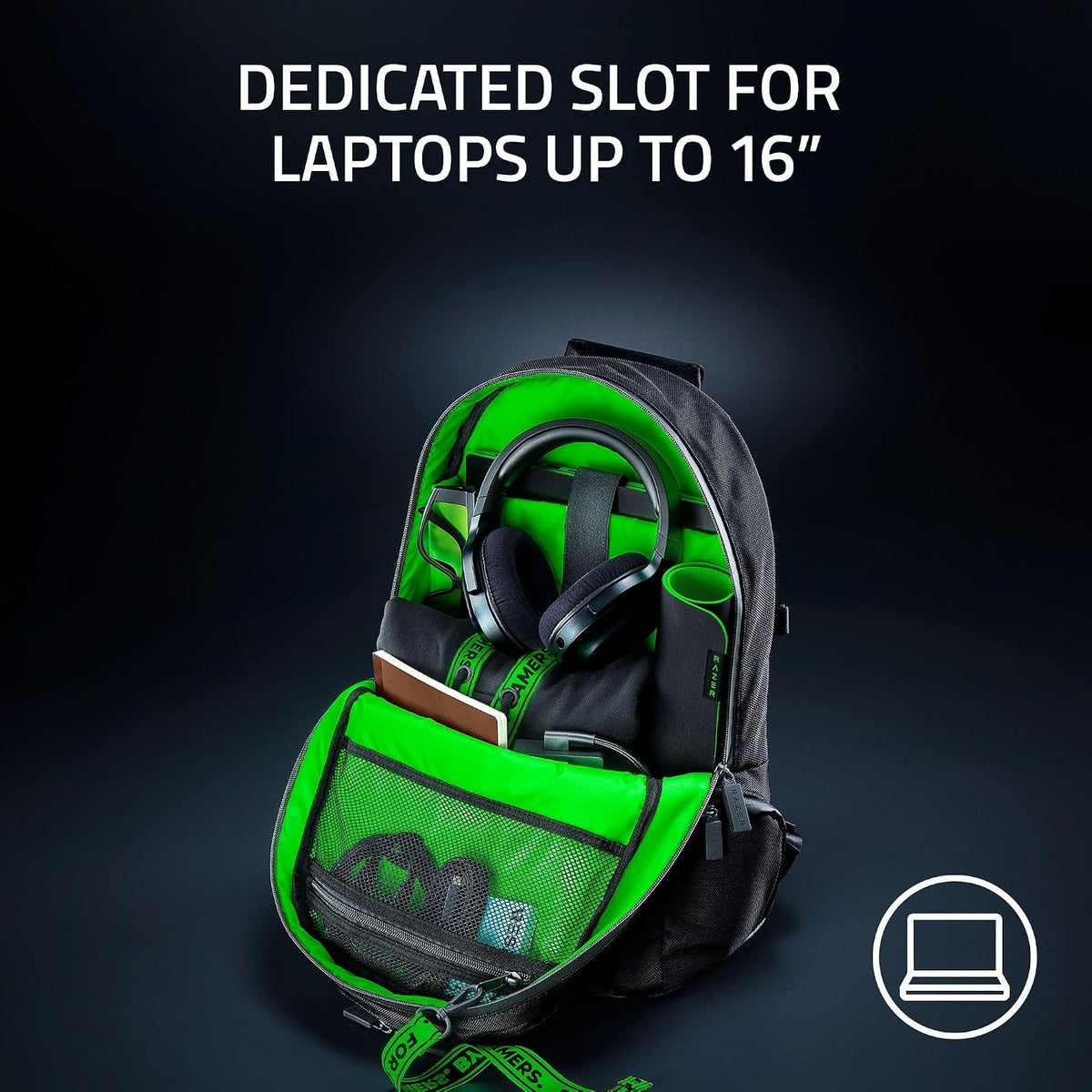 תיק גב למחשב נייד Razer Rogue Backpack V3 Chromatic 15.6" – תמונה 7