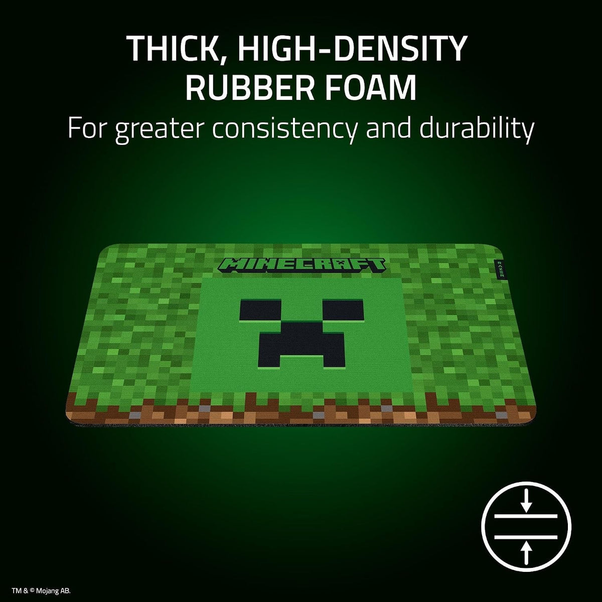 משטח לעכבר Razer Gigantus V2 Medium Minecraft Edition – תמונה 4