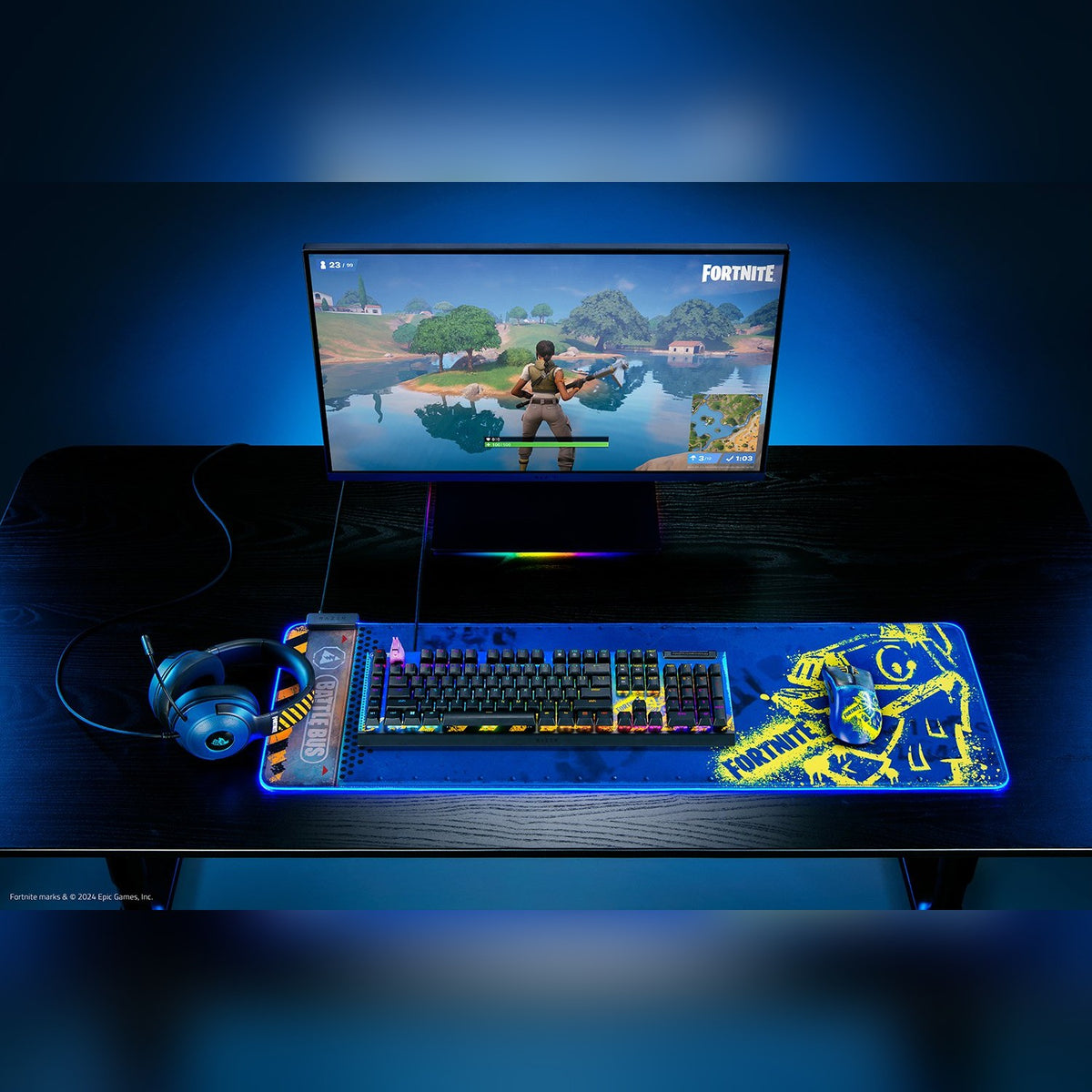 משטח לעכבר RGB Razer Goliathus Extended Chroma Fortnite Edition – תמונה 2