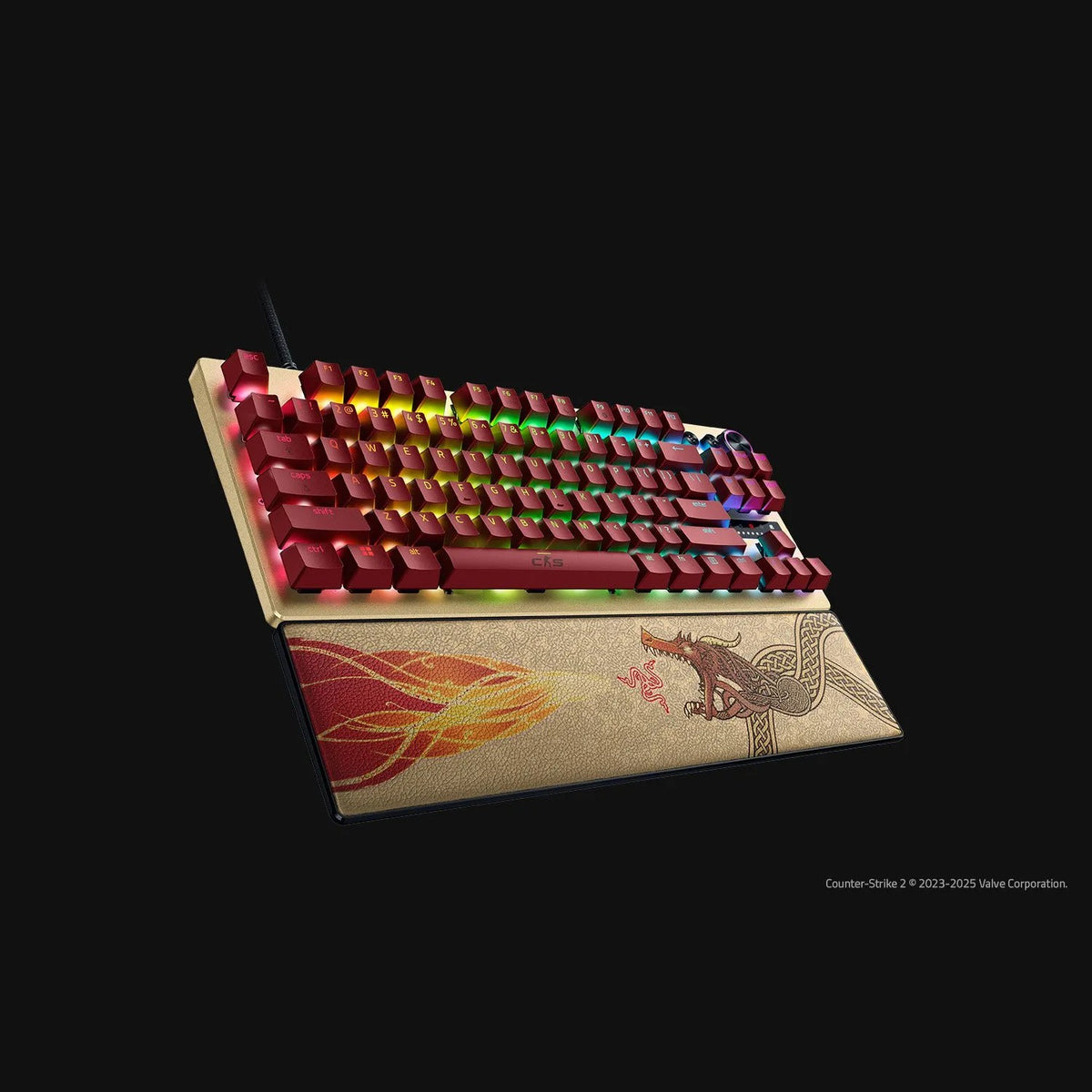 מקלדת גיימינג אנלוגית Razer Huntsman V3 Pro Tenkeyless Counter-Strike 2 Edition – תמונה 3